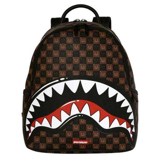 Sprayground Τσάντα πλάτης Sharks In Paris WTF Bubble Brown Check Savage Backpack